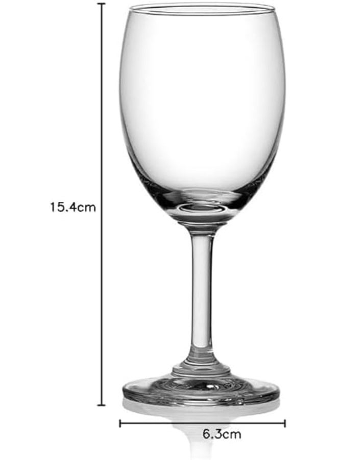 Ocean طقم كؤوس نبيذ كلاسيكية مكونة من 6 قطع، سعة 195 مل - شفاف - Image 4